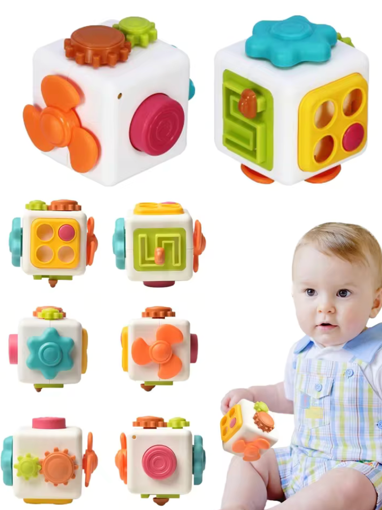 Jouet Sensoriel pour bébé | Cube Montessori