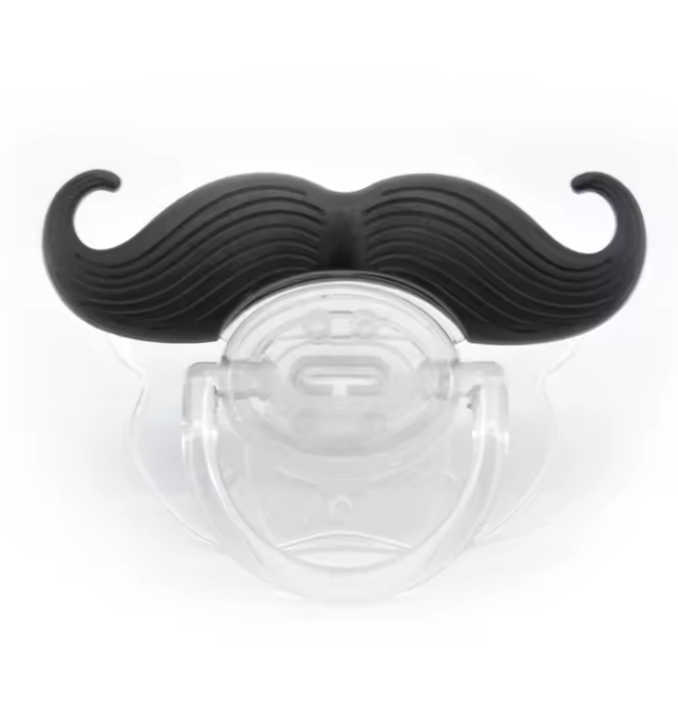 Tetine bebe moustache | Silicone Apaisant