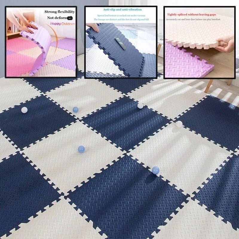 8 - 16pcs Baby Puzzle Floor Kids Carpet Bebe Mattress EVA Foam Baby Blanket Educational Toys Play Mat for Children 30x1cm - Palais De Bébé