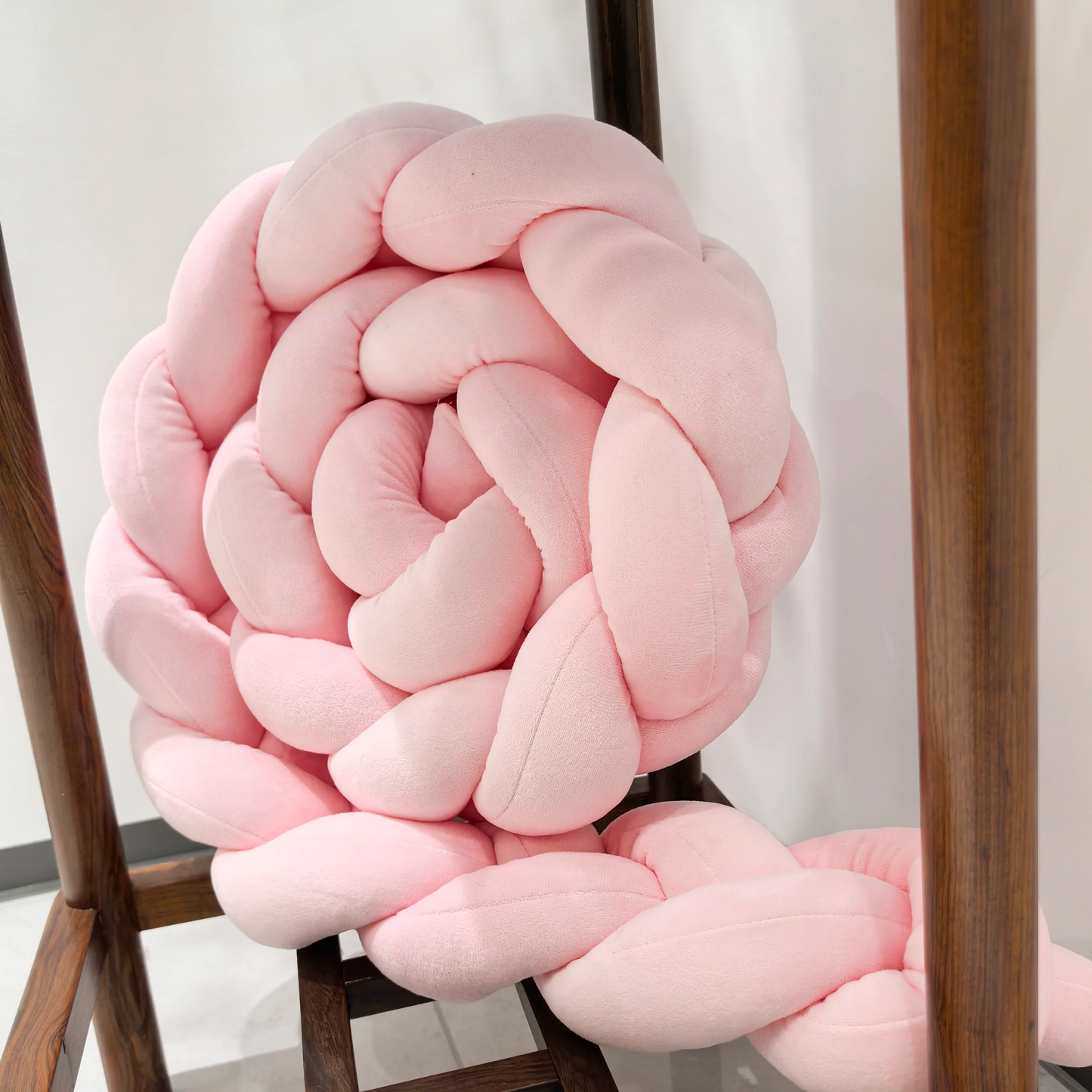 Tresse de lit en noeud pour bebe fille