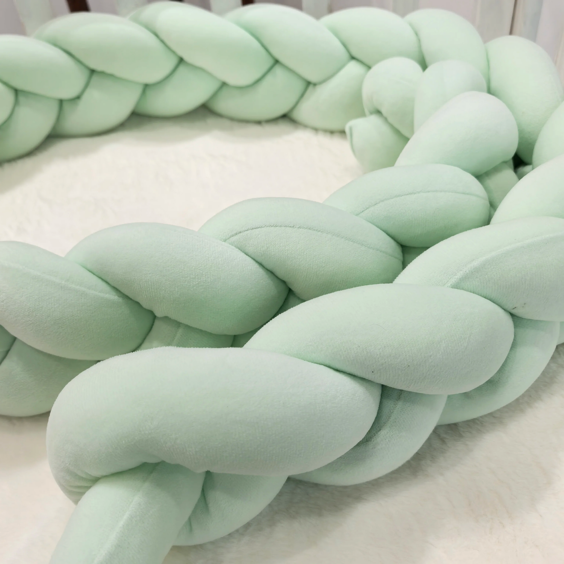 Tresse de lit en noeud vert