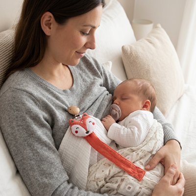 Attache tétine motif animal | Sécurisée et Design - Palais De Bébé