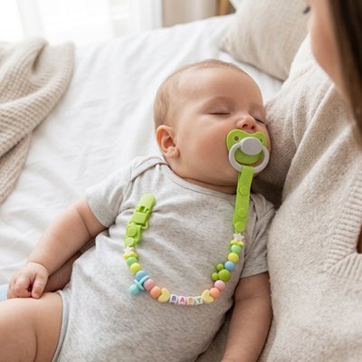 Attache tétine perle | Sécurisée et Pratique - Palais De Bébé