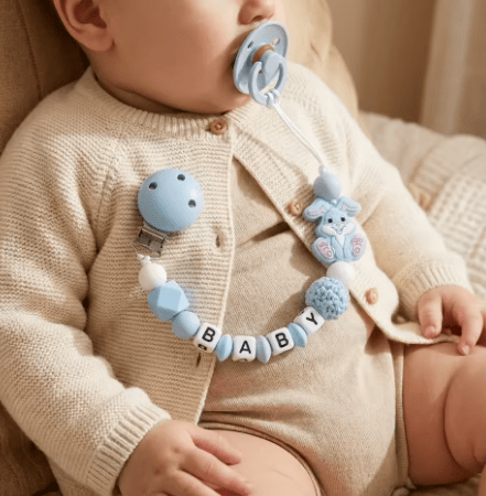 Attache tétine perle | Sécurisée et Pratique - Palais De Bébé