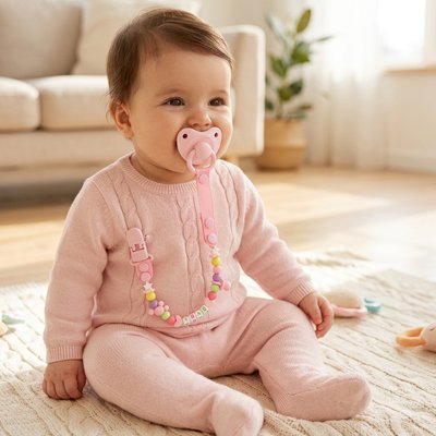 Attache tétine perle | Sécurisée et Pratique - Palais De Bébé