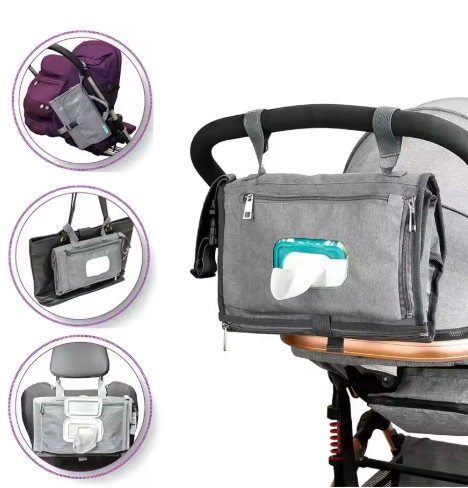 Matelas à langer portable bébé avec poches | Kit de voyage