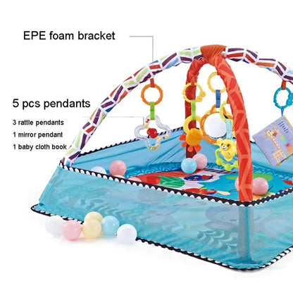Baby Fitness Frame Crawling Play Mat Multifunction Fence Floor Toddler Activity Gym Game Activity Blanket Newborn Kids Toys - Palais De Bébé