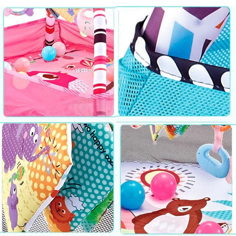 Baby Fitness Frame Crawling Play Mat Multifunction Fence Floor Toddler Activity Gym Game Activity Blanket Newborn Kids Toys - Palais De Bébé