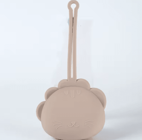 Boîte à tétine silicone marron | Browny - Palais De Bébé
