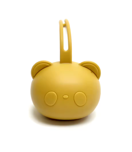 Boite a tétine silicone jaune | Shiny