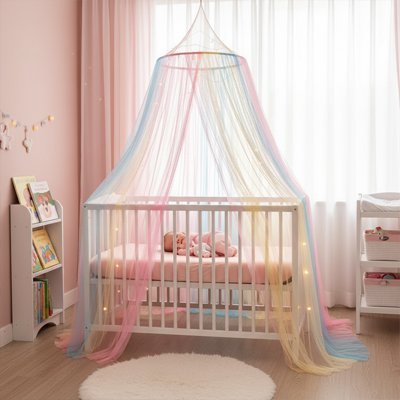 Ciel de lit arc en ciel bébé