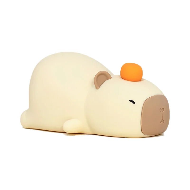 Cute Cartoon Capybara Silicone Night Light USB Rechargeable Timing Dimming Sleep Night Lamp for Children's Room Decor - Palais De Bébé