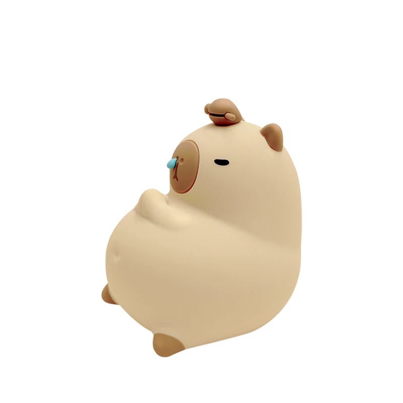 Cute Cartoon Capybara Silicone Night Light USB Rechargeable Timing Dimming Sleep Night Lamp for Children's Room Decor - Palais De Bébé