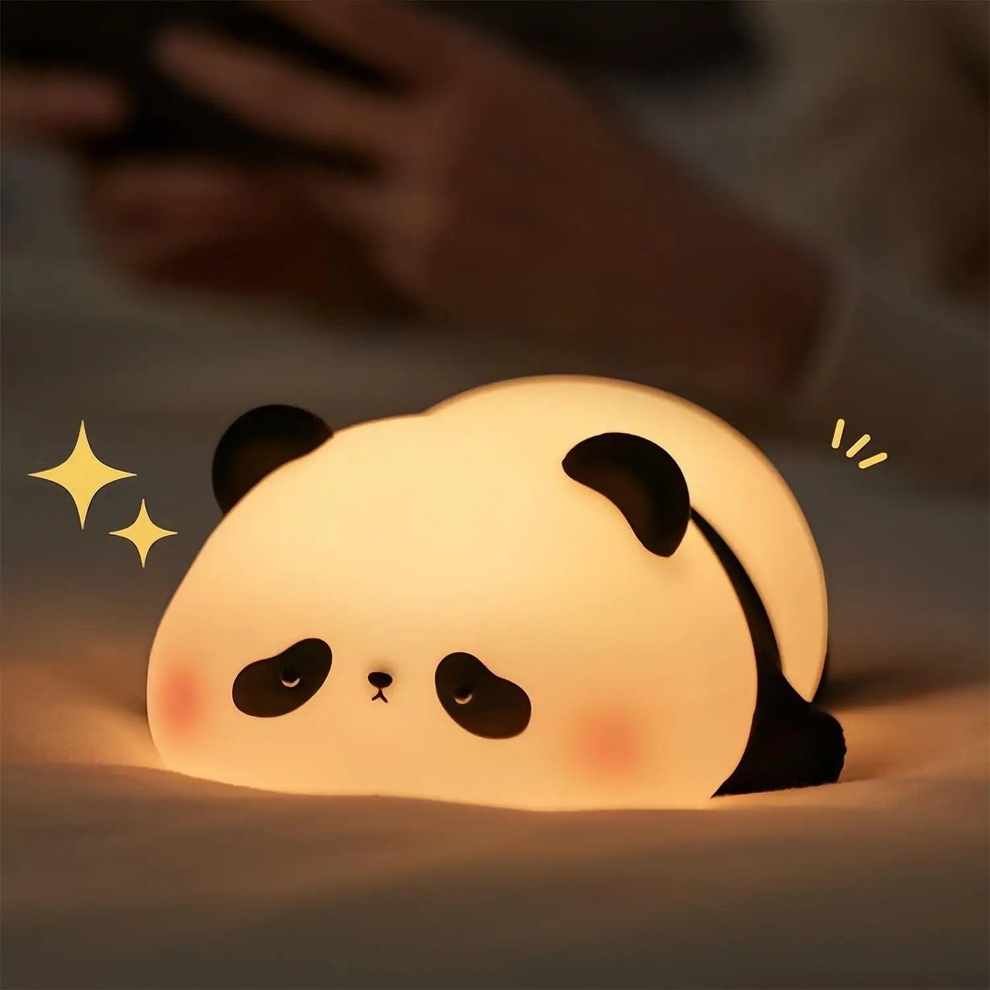 Cute Silicone Night Lights Sheep Cartoon Bedroom Lamp for Children's Room Decor Rechargeable Timing Dimming Sleep Night Light - Palais De Bébé