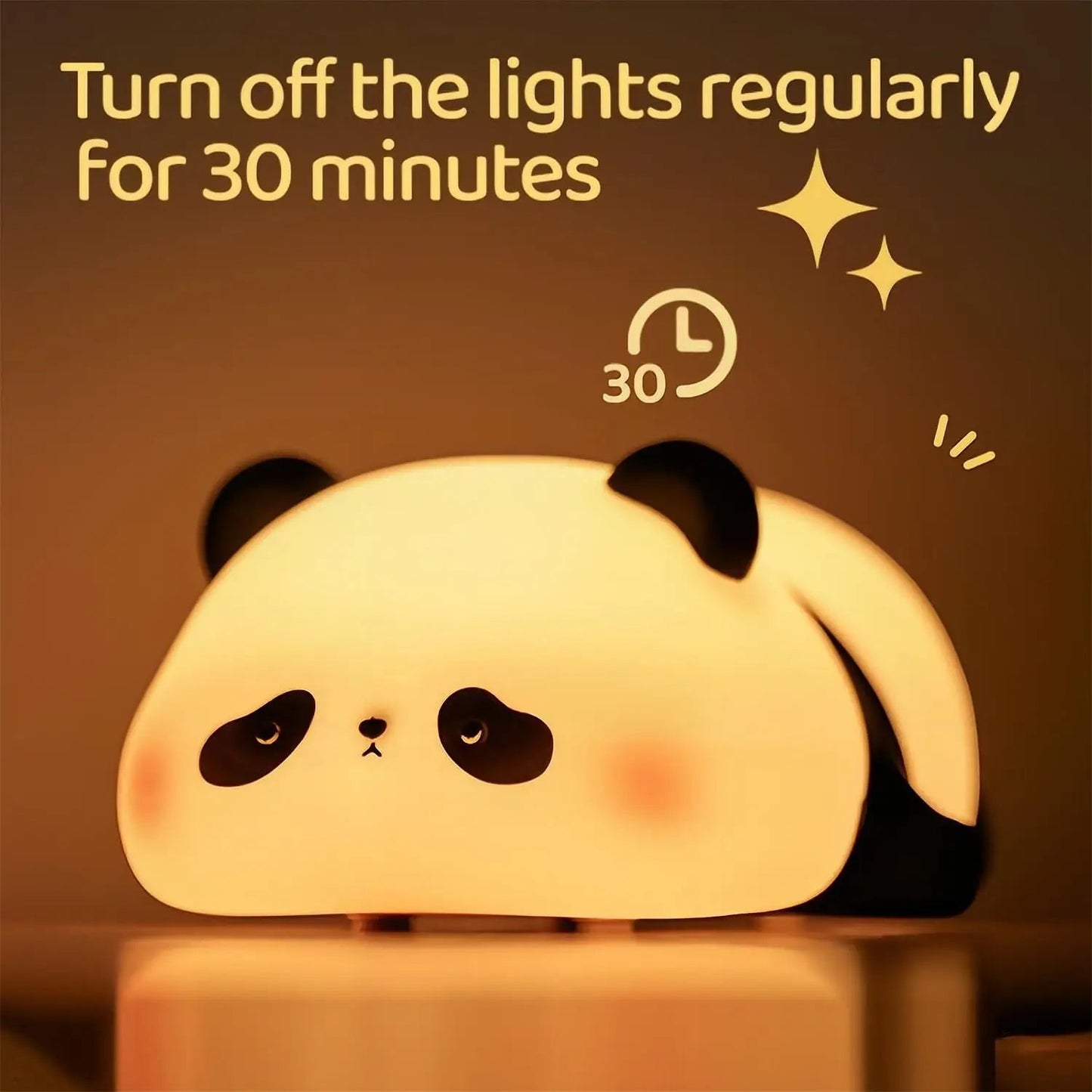 Cute Silicone Night Lights Sheep Cartoon Bedroom Lamp for Children's Room Decor Rechargeable Timing Dimming Sleep Night Light - Palais De Bébé
