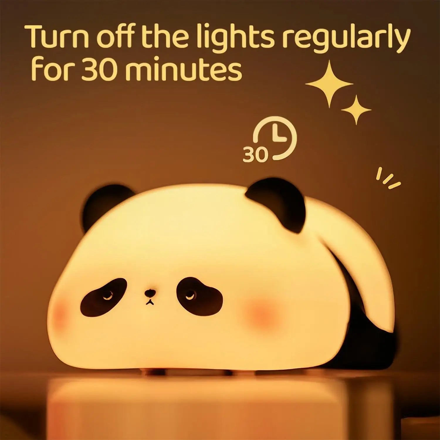 Cute Silicone Night Lights Sheep Cartoon Bedroom Lamp for Children's Room Decor Rechargeable Timing Dimming Sleep Night Light - Palais De Bébé