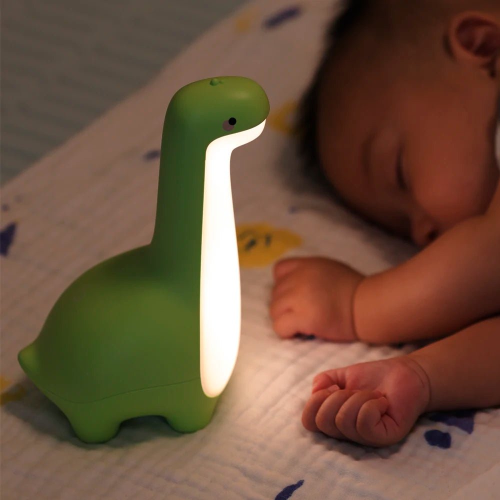 Dinosaur Night Light Cute Children's Night Light Eye Protection Bedside Timing Lamp USB Charging Room Decoration Children's Gift - Palais De Bébé