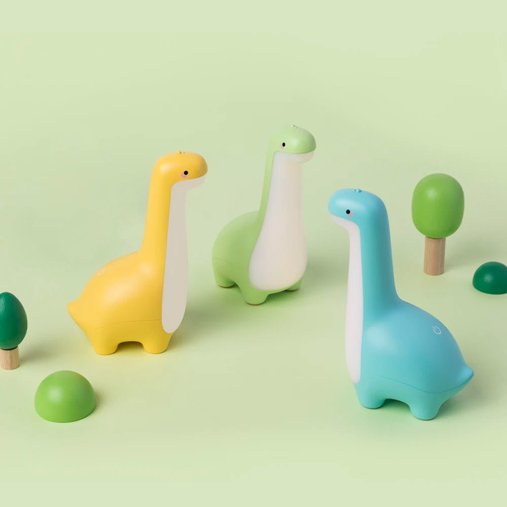 Dinosaur Night Light Cute Children's Night Light Eye Protection Bedside Timing Lamp USB Charging Room Decoration Children's Gift - Palais De Bébé