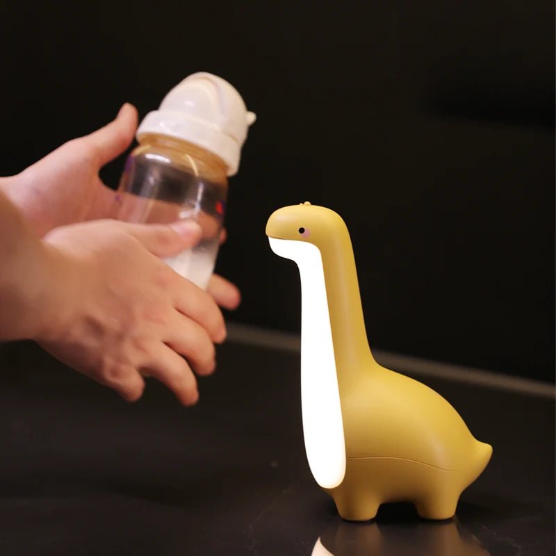 Dinosaur Night Light Cute Children's Night Light Eye Protection Bedside Timing Lamp USB Charging Room Decoration Children's Gift - Palais De Bébé