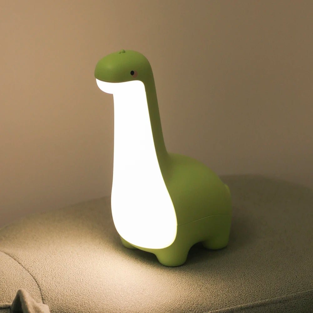 Dinosaur Night Light Cute Children's Night Light Eye Protection Bedside Timing Lamp USB Charging Room Decoration Children's Gift - Palais De Bébé