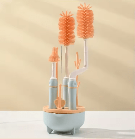 Goupillon biberon orange | Doucely - Palais De Bébé