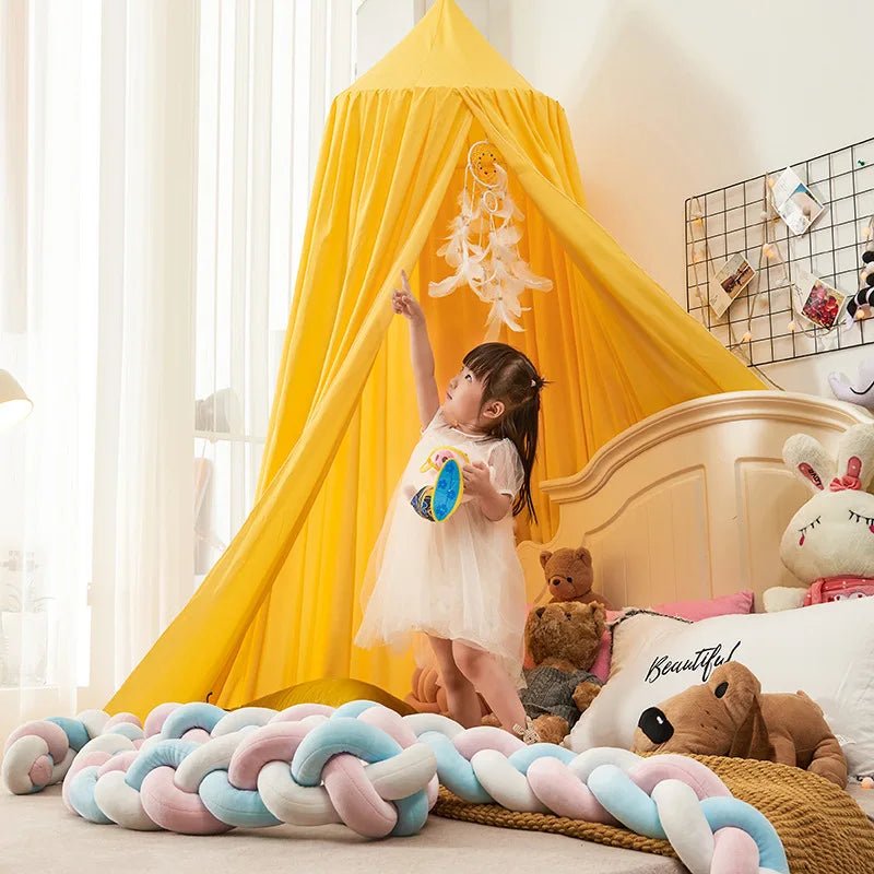 Kids Mosquito Net Baby Crib Curtain Hanging Tent Bed Decor Girl Princess Hanging Bed Canopy Living Corner Play Reading NookDecor - Palais De Bébé