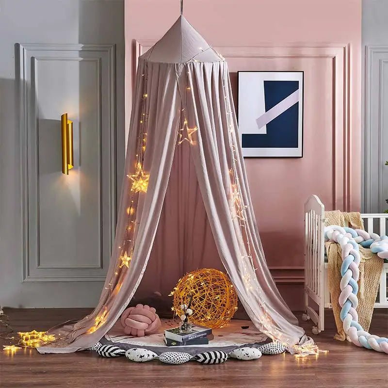 Kids Mosquito Net Baby Crib Curtain Hanging Tent Bed Decor Girl Princess Hanging Bed Canopy Living Corner Play Reading NookDecor - Palais De Bébé