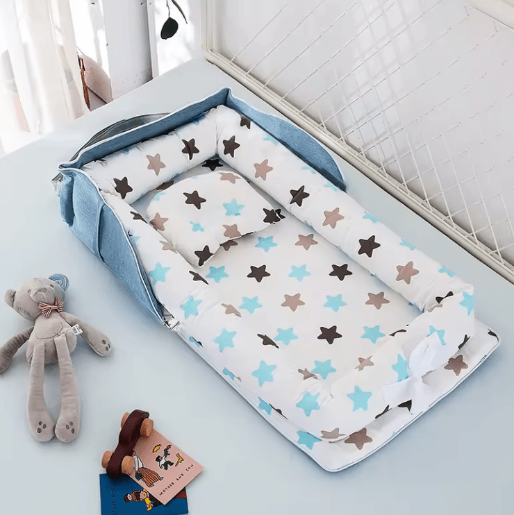 Matelas à langer étoiles | Douceur Nomade - Palais De Bébé