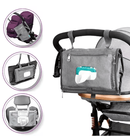 Matelas à langer portable bébé avec poches | Kit de voyage - Palais De Bébé