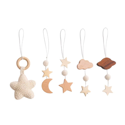 mobile bebe en bois pendentifs bebe bois