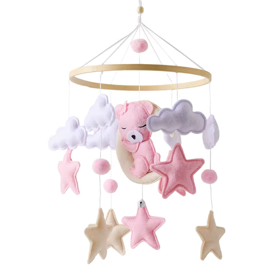 mobile bebe rose berceau bebe nuit