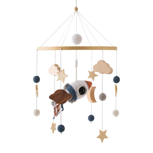 mobile lit bebe ciel fusee etoile