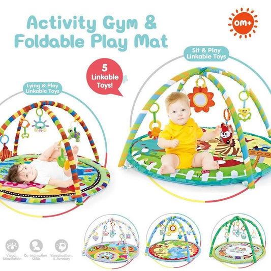 Multifunctional Baby Fitness Activity Frame Baby Awakening Mat Crawl Blanket With Fence Activity Pad Baby Educational Mat Gift - Palais De Bébé