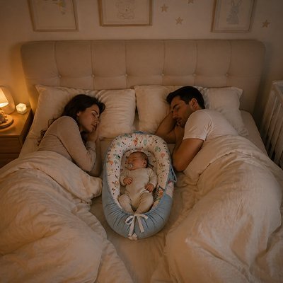 Reducteur de lit cocon bébé