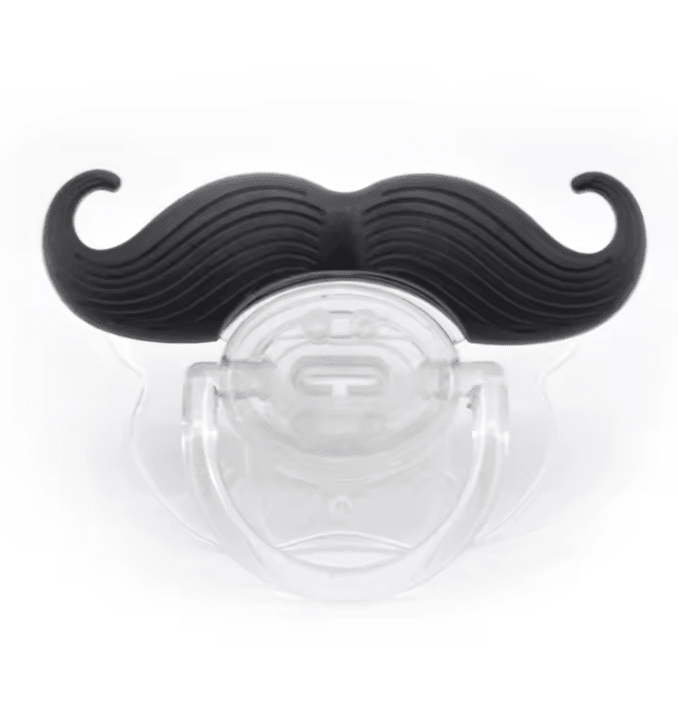 Tetine bebe moustache | Silicone Apaisant - Palais De Bébé