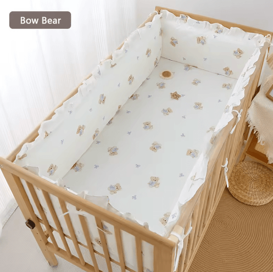 Tour de lit bebe 5 pieces motif ours | Coton Doux - Palais De Bébé