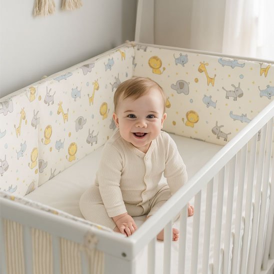 Tour de lit bébé  ultra  sécurisé respirant 