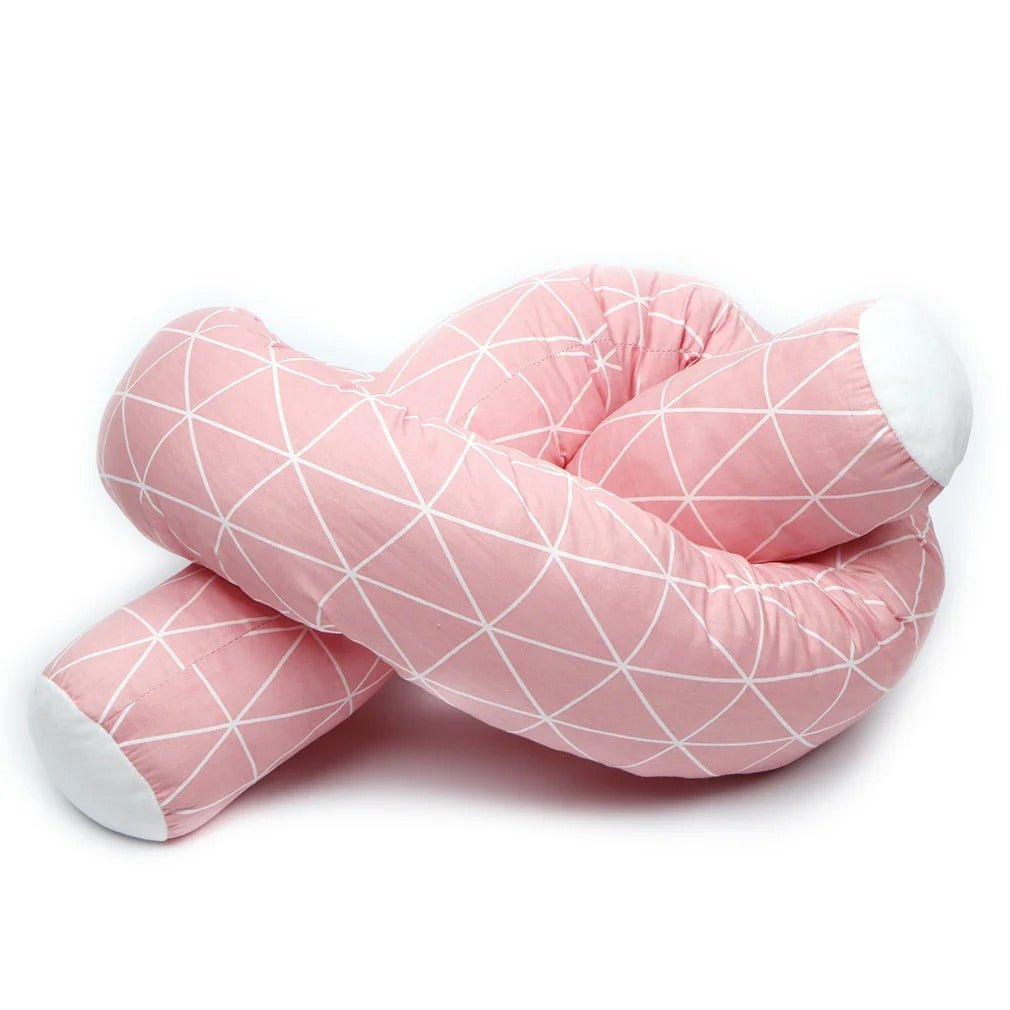 tour de lit tressé - rose| Rosélune - Palais De Bébé