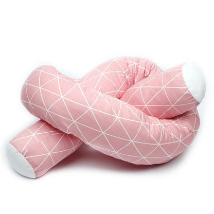 tour de lit tressé - rose| Rosélune - Palais De Bébé