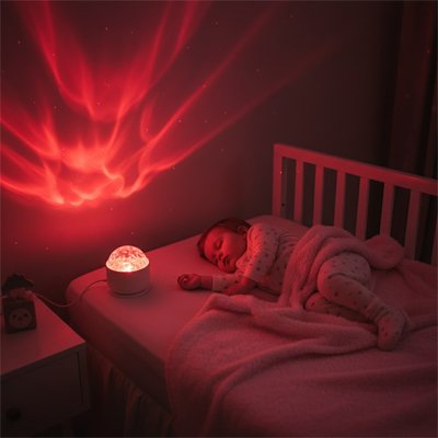Veilleuse bébé projection étoiles pour chambre enfant