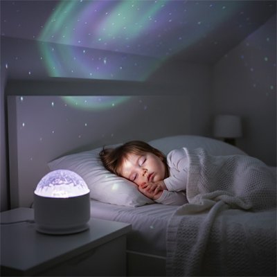 Veilleuse bebe projection  pour chambre enfant 